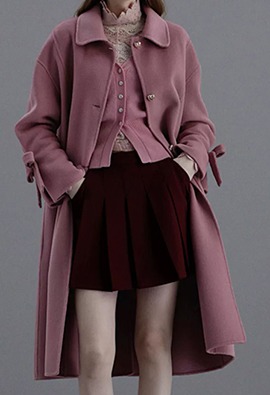 도라 핑크 코트